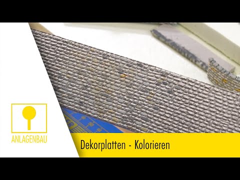 FALLER Werkstatt #08 – Dekorplatten / Decorflex – Kolorieren [5/7]
