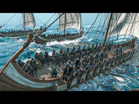 Nordic Warships vs Aserai Fleet — Clash of Ice and Desert | Mount & Blade II: War Sails DLC