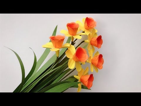ABC TV | How To Make Easy Narcissus Paper Flower With Shape Punch - Craft Tutorial