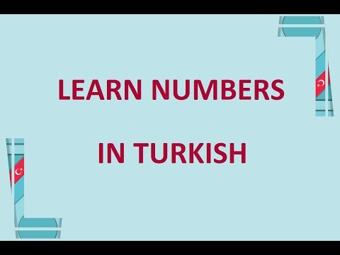 Learn Numbers in Turkish