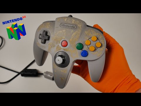 I got myself this sticky N64 controller // overhaul restoration // Nintendo