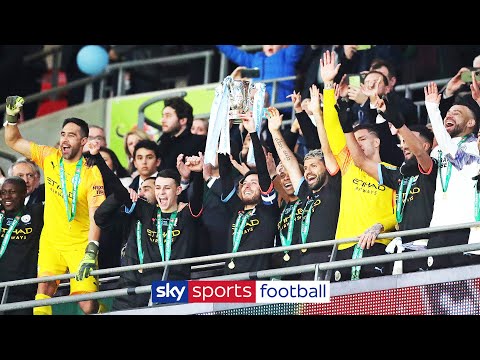 マンチェスター・シティがアストン・ビラに2-1で勝利した後、カラバオカップ・トロフィーを持ち上げる！？? (Manchester City lift Carabao Cup Trophy after 2-1 win over Aston Villa! ?)