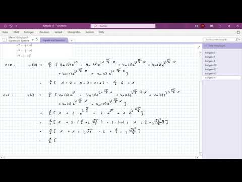 Übung "Signale und Systeme - Teil 1", Aufgabe 17