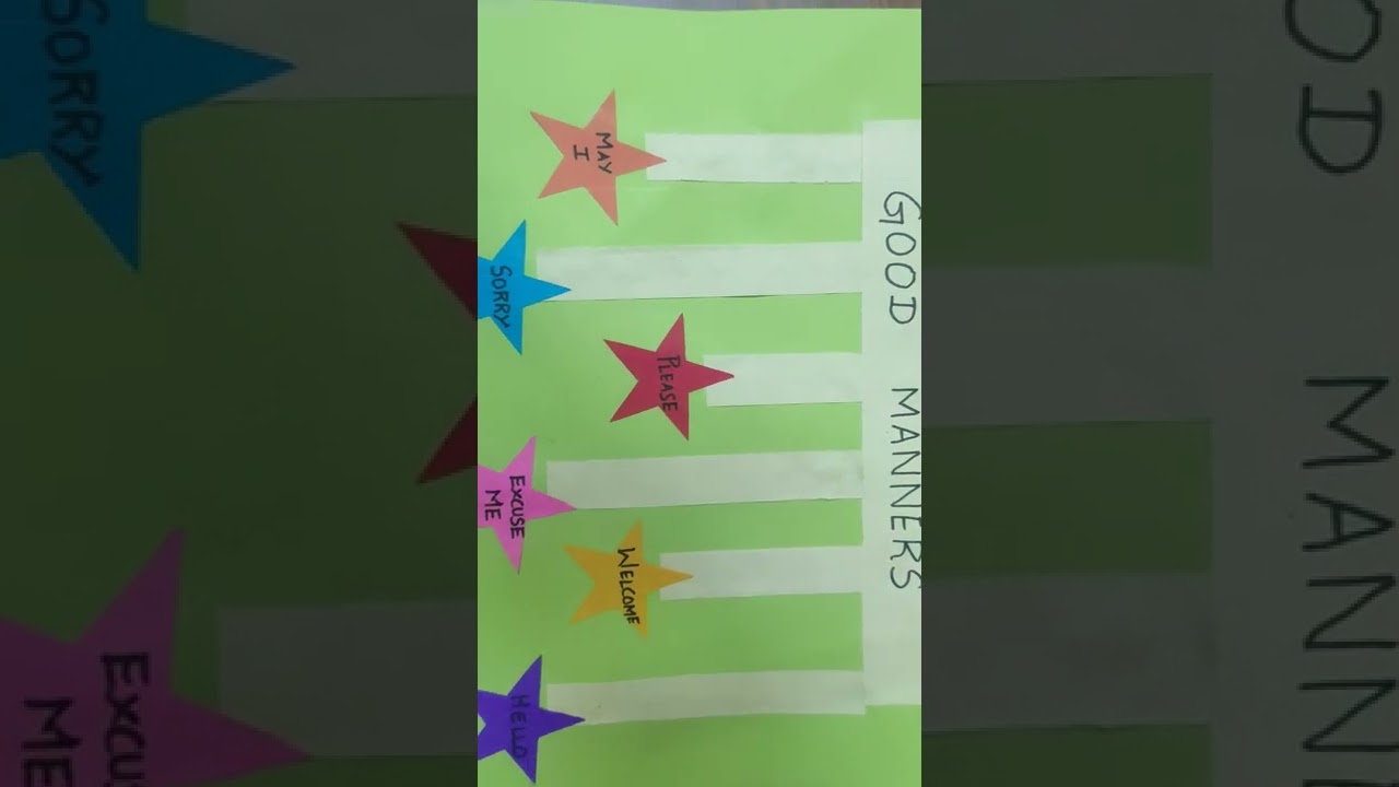 DIY Good Manners Preschool Chart For My Kid #Tamizhpugazhaalini
