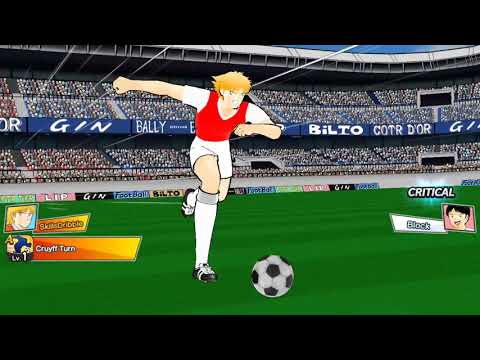 Captain Tsubasa: Dream Team - Brian Kluivoort - Cruyff Turn and Spinning Volley