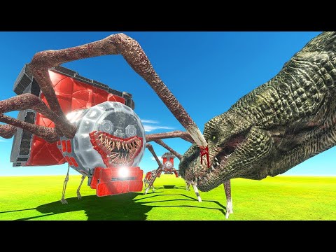 Choo-Choo Charles vs dinosaurs - Animal revolt battle simulator