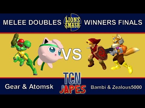 TCNJapes 3 SSBM Doubles - Bambi/Zealous5000 vs. Gear/Atomsk - Winners Finals