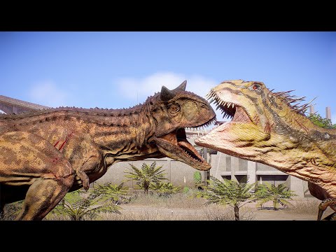 ALL MEDIUM CARNIVORE DINOSAURS BATTLE ROYALE  - Jurassic World Evolution 2