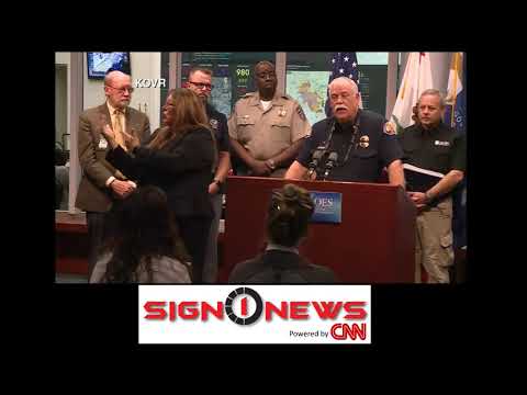 (Recorded Live - ASL) - Breaking News: Update on California wildfires