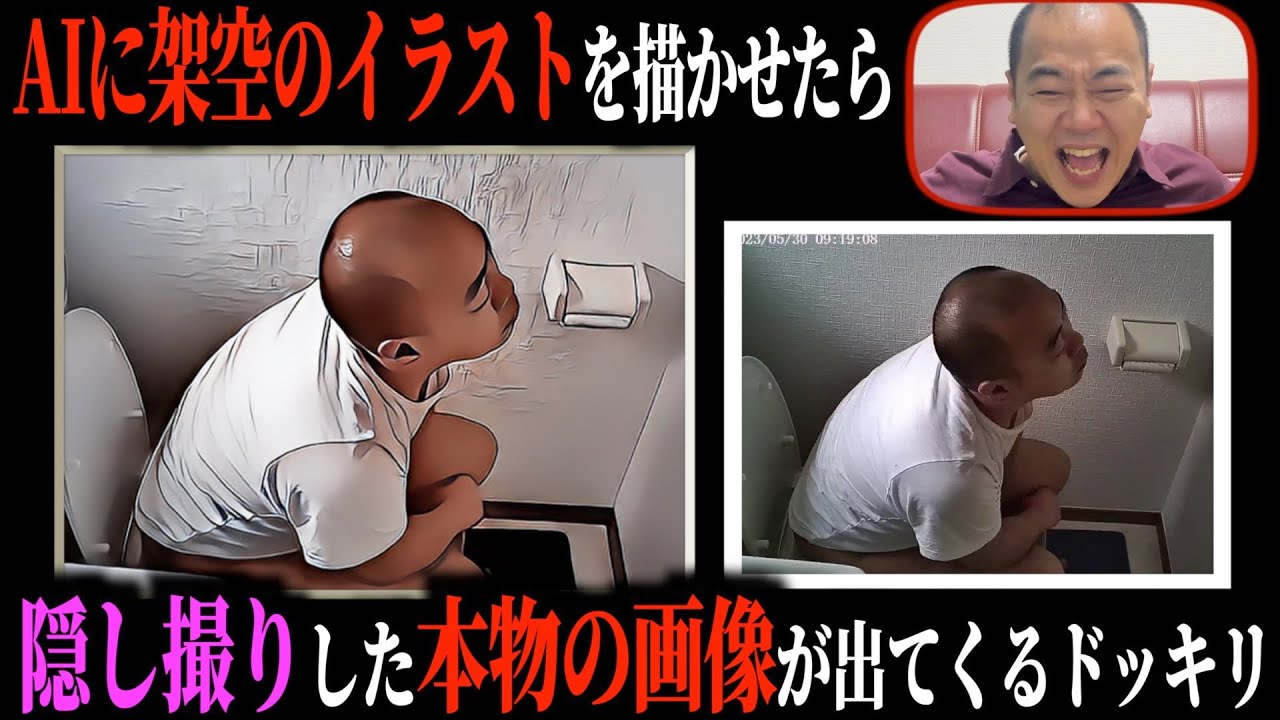 【ドッキリ】AIにイラストを描かせたら隠し撮り写真が出てきて怒らせたい。【きしたかの】