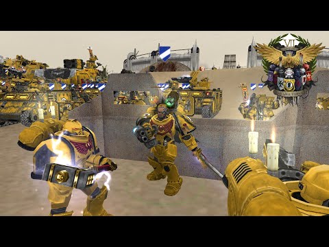 Imperial Fists vs Iron Warriors: Dawn of War - Unification mod Survival | Warhammer 40k