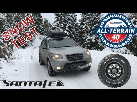 HYUNDAI SANTA FE 2.2 bf goodrich all terrain ko2 snow off-road test