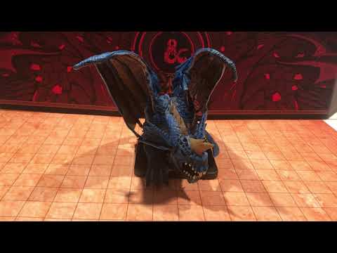 Gargantuan Blue Dragon! D&D Icons Miniature Review
