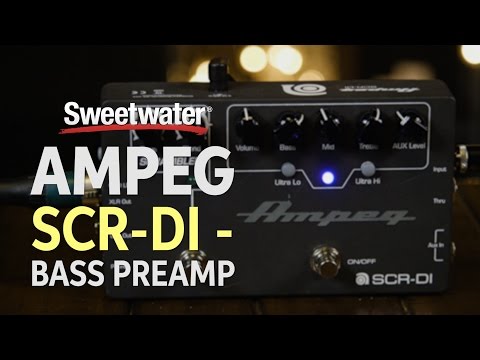 Ampeg SCR-DI - Bass Preamp with Scrambler Overdrive Pedal Demo