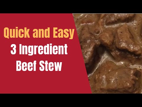 Three-Ingredient Crockpot Beef Stew | Comfort Food for a Winter Storm