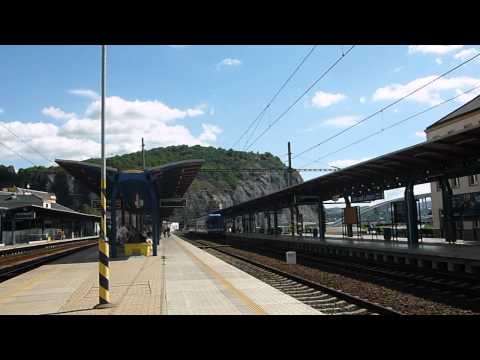 Příjezd vlaku R 1158 do stanice Ústí nad Labem hl.n.