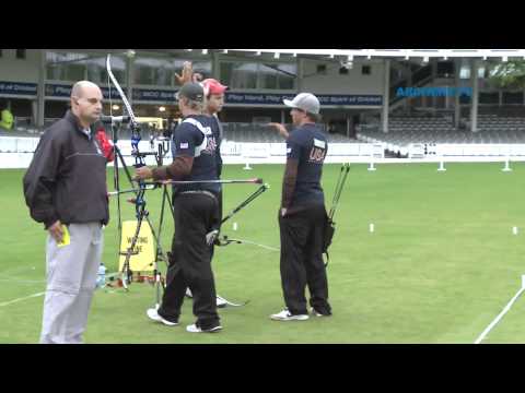 USA v Chinese Taipei – recurve men’s team gold final | London 2012 Olympic Test Event