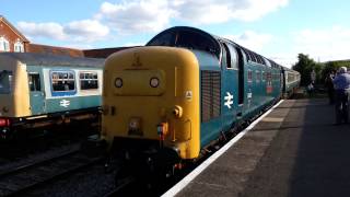 preview picture of video '55002 arrives in Dereham from Wymondham (Mid-Norfolk Railway)'
