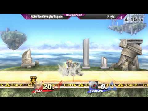 SW13 Smash Wii U - Shokio (Shulk, Olimar) vs TM Hylen (Sheik, Toon Link) - Losers Bracket