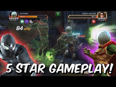 5 Star Spider-Man (Stealth Suit) & Mysterio Realm of Legends Gameplay! - Marvel Contest of Champions