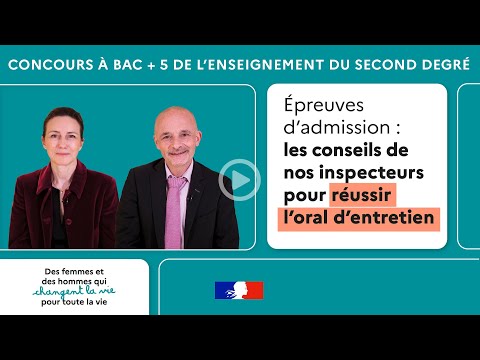 Devenez professeur : réussir l'oral d'entretien dit "oral 2"