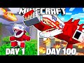 I Survived 100 Days As INFECTED SKY In Minecraft
