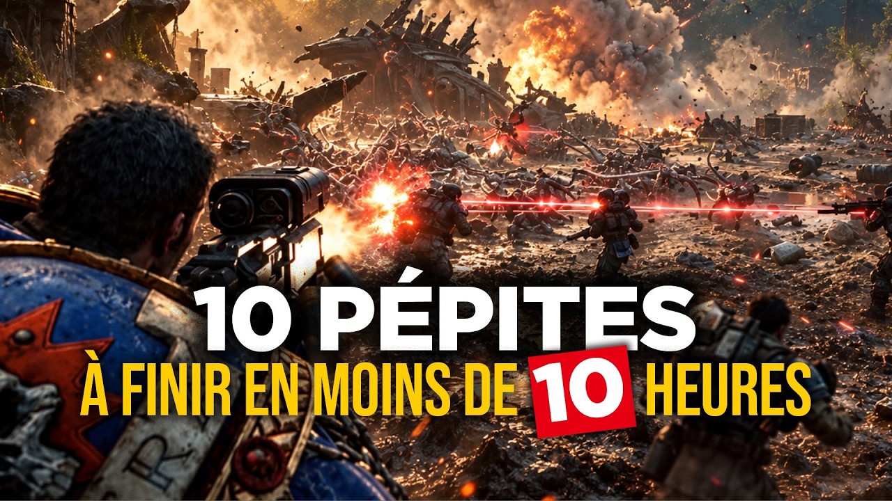 10 EXCELLENTS jeux qui se terminent en moins de 10H ! ⏰