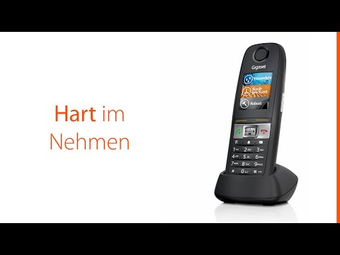Gigaset E630HX Mobilteil IP65 mit Ladeschale - schwarz video preview