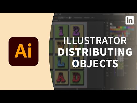 Illustrator教程 - 分佈對象 (Illustrator Tutorial - Distribute objects)