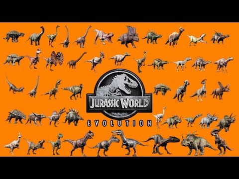 ALL 48 DINOSAURS UNLOCKED!!! (INDORAPTOR) (JURASSIC WORLD EVOLUTION)