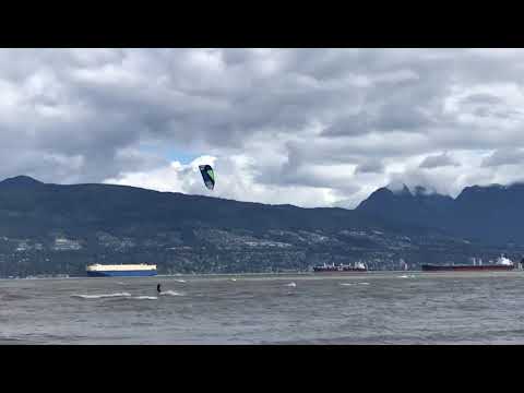 Kitesurfing Vancouver Jericho beach June 2020
