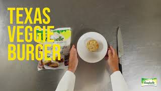 Bonduelle Burger vegana con Texas Veggie Burger, cebolla prefrita y tempura anuncio