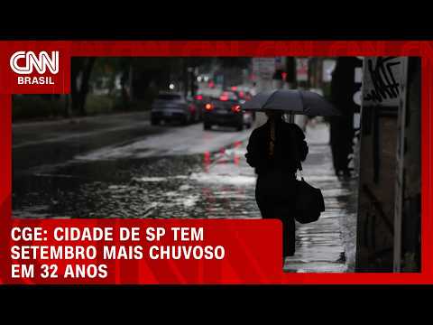 São Paulo tem setembro mais chuvoso em 32 anos, desde início das medições | CNN 360°