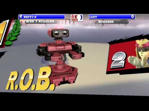 WSS 7 Singles - Leet (Mii Brawler) vs Raffi-X (ROB) - SSB4 W Quarters - Smash 4 - Smash for Wii U