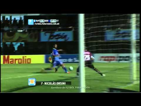 Gol de Orsini. Rafaela 3 - Godoy Cruz 3. Fecha 15. Torneo Primera División 2014. FPT.