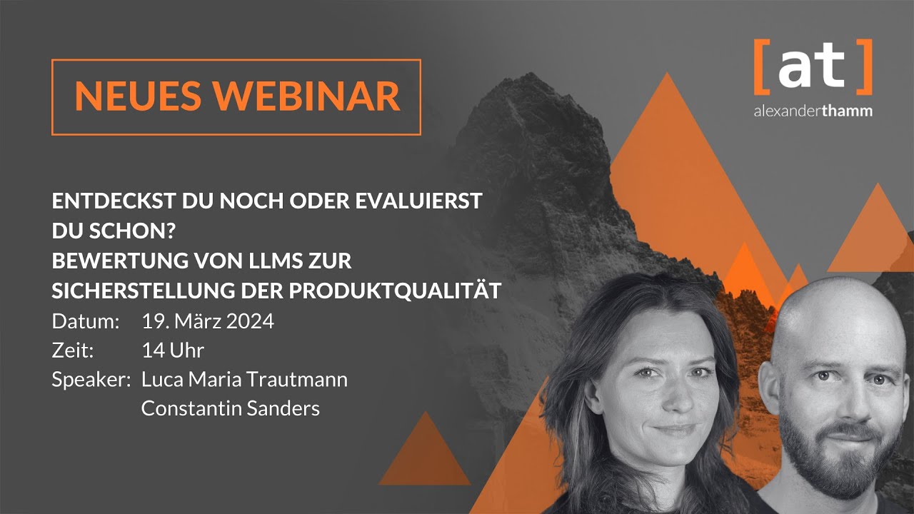 Bewertung von LLMs zur Sicherstellung der Produktqualität - Alexander Thamm GmbH