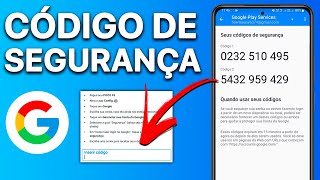 COMO FAZER LOGIN NA CONTA GOOLE COM CÓDIGO DE SEGURANÇA