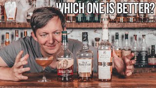 Basil Hayden vs Buffalo Trace vs Old Forester Bourbon