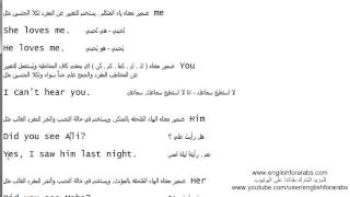 تعلم قواعد اللغة الانجليزية الدرس 21 الضمائر الانجليزية الجزء 2