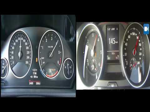 Bmw 320d vs  VW Golf GTD  0-200