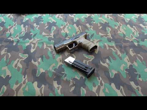 Umarex T4E Walther PPQ M2 RAM cal.43 CO2 & chrono & shooting+slowmotion.