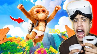 اخيراا الهروب من حديقة الحيوانات مع القرد المسكين في الواقع الافتراضي ???? ????| I Am Monkey VR