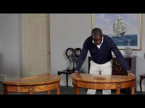 Pair of card tables attributed to John Linnell