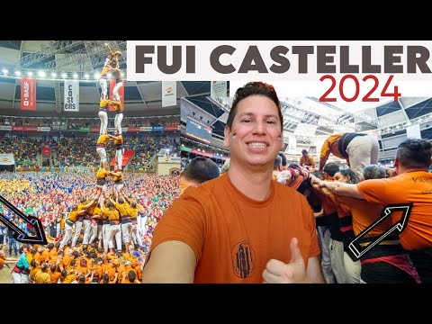 Concurso de castells 2024 | Fui casteller por 1 día😱 | jornada dissabte Tarragona España 🇪🇸