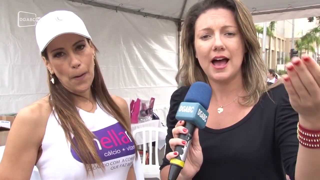 Solange Frazão está em São Bernardo para corrida de rua; veja vídeo da entrevista