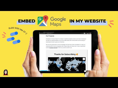 Build With Me EP 2: Embed Data Studio Report with Google Map Chart [NEW UPDATE]