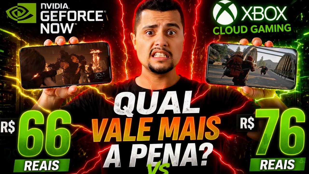 XCLOUD vs GEFORCE NOW: R$76 vs R$66… QUAL É MELHOR? 2026
