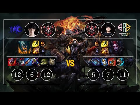 DMO Xiaopeng Olaf vs SRB Sangyoon Elise Jungle - KR Patch 10.12