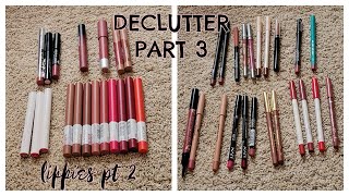 Declutter pt 3 | Lippies pt 2 of 2