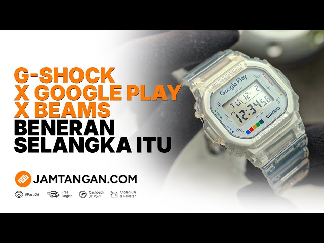 Casio G-Shock X Google Play X Beams DW-5600UE Digital Dial